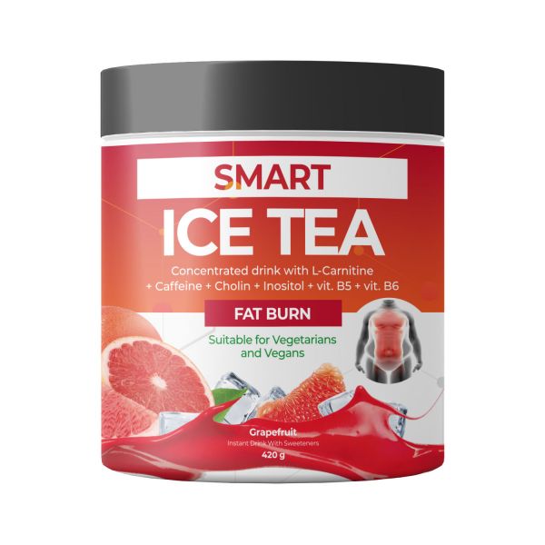 SMART ICE TEA FAT BURN z aromatem grejpfrutowym 420g